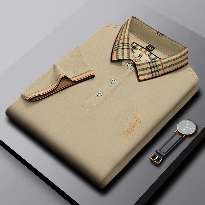 Men's Polos Summer Casual Solid Color Polo Shirt Slim Fit Lapel Short Sleeve Top Versatile Collar For A Slimmer Silhouette size M-4XL