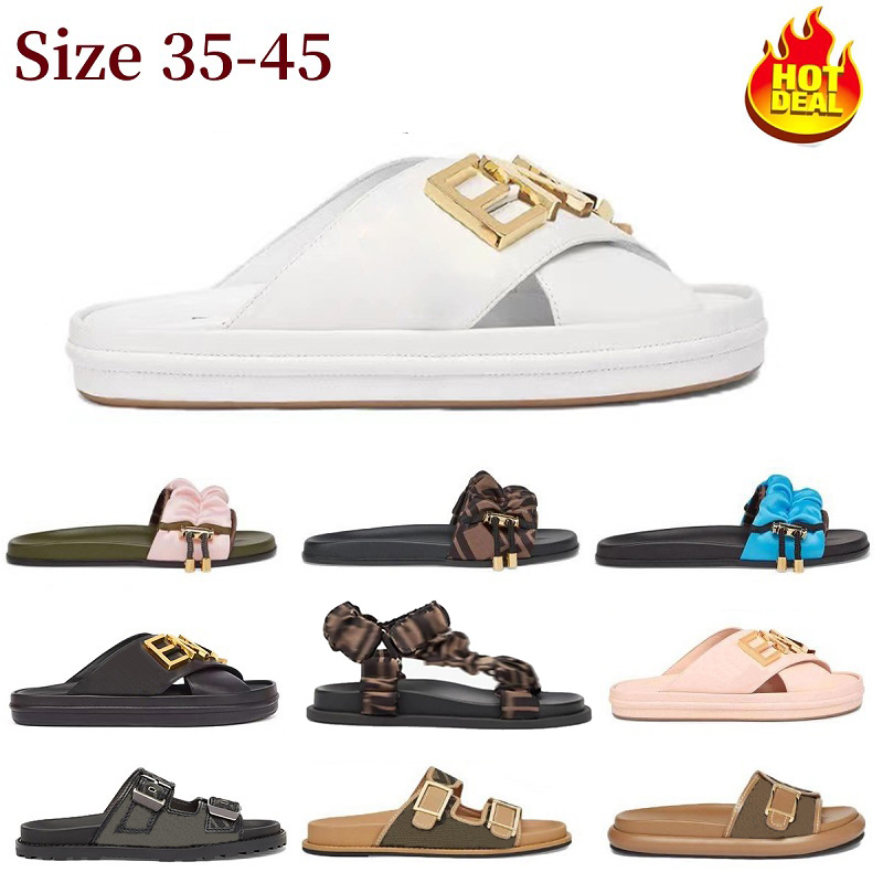 Size 35-42 Designer Sandals Slippers Slides For Men Women Fashion Classic Floral Slides Flats Leather Rubber Red Black White Flip Flop Bottoms Beach Shoes Loafers