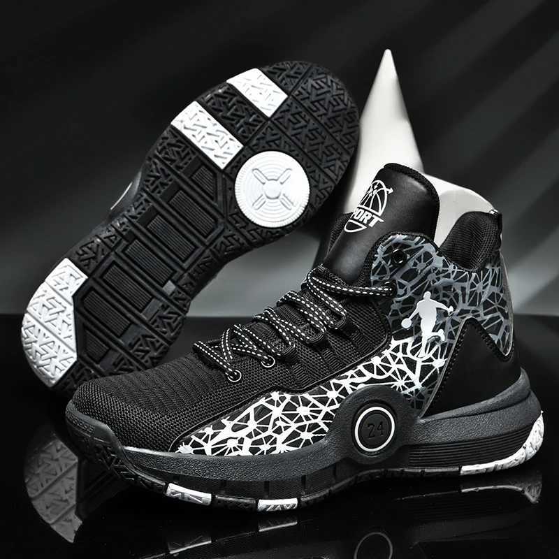 New Arrival Childrens Basketball Shoes Field Training High-top Casual Sneakers Comfortable Outdoor Basketball Boots for Kids T250317