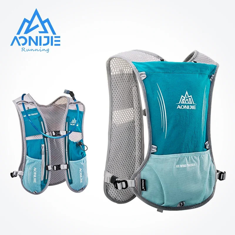 AONIJIE E913S 5L Moisturizing Bag Backpack Rucksack Bag Tank Top 2L Water Bladder Hiking Running Marathon Racing Sports Water Bottle 250313
