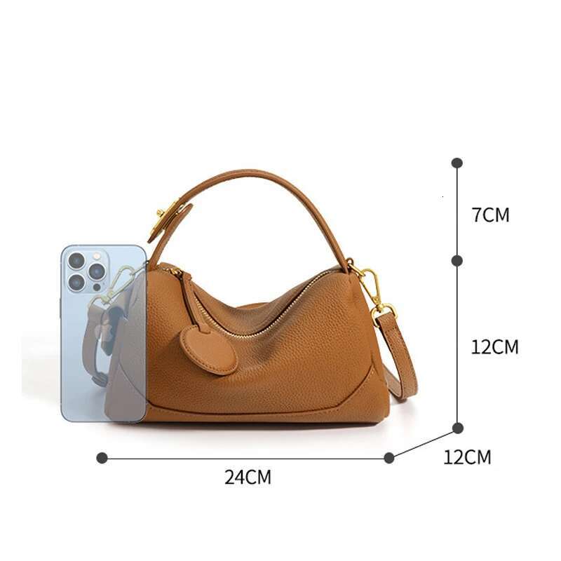 Genuine Leather Female Messenger Pillow High Quality Women Daily Use Handbags Multifunctional Lady Simple Shoulder Bag New