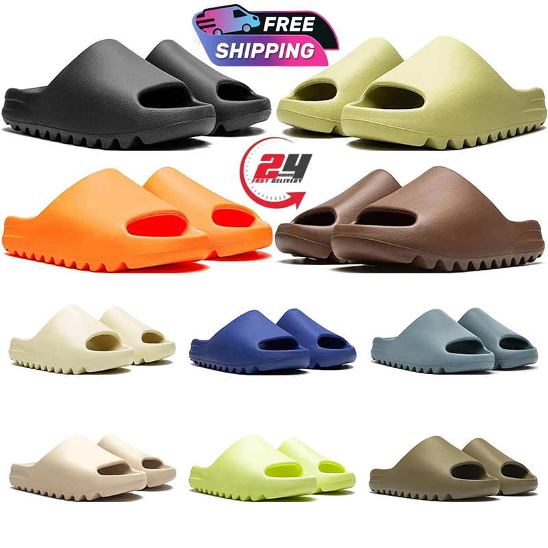 Designer Men Women Slides Slippers Sandals Sand Bone Stone Sage Slate Grey Glow Green Ochre Granite Slide Sandal Mens Womens Shoes Summer Beach Slipper