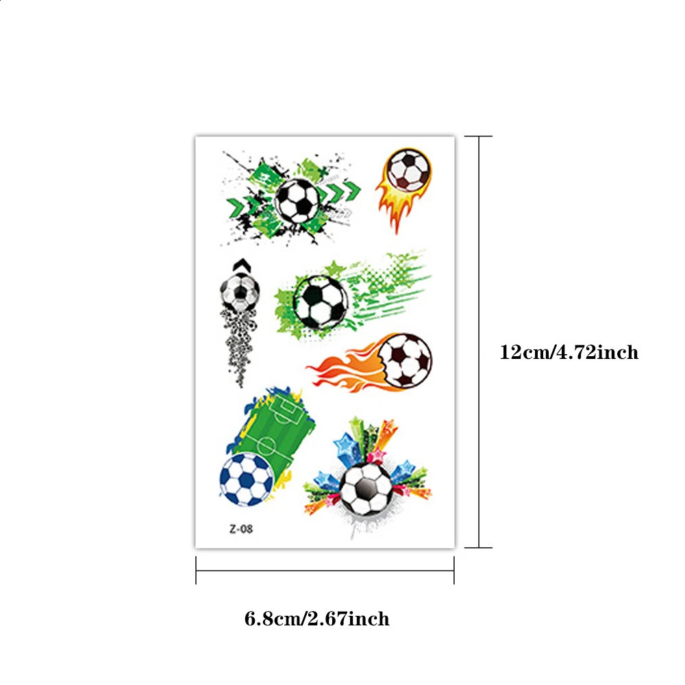 10 basketball soccer childrens cute waterproof temporary tattoo stickers body art prosthetics tattoos 250304