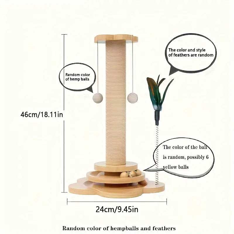 Strong Mesh Vertical Cat Scratcher - Safe for Pets & Enhanced Stability from Manufacturer Direct Supply - view 6