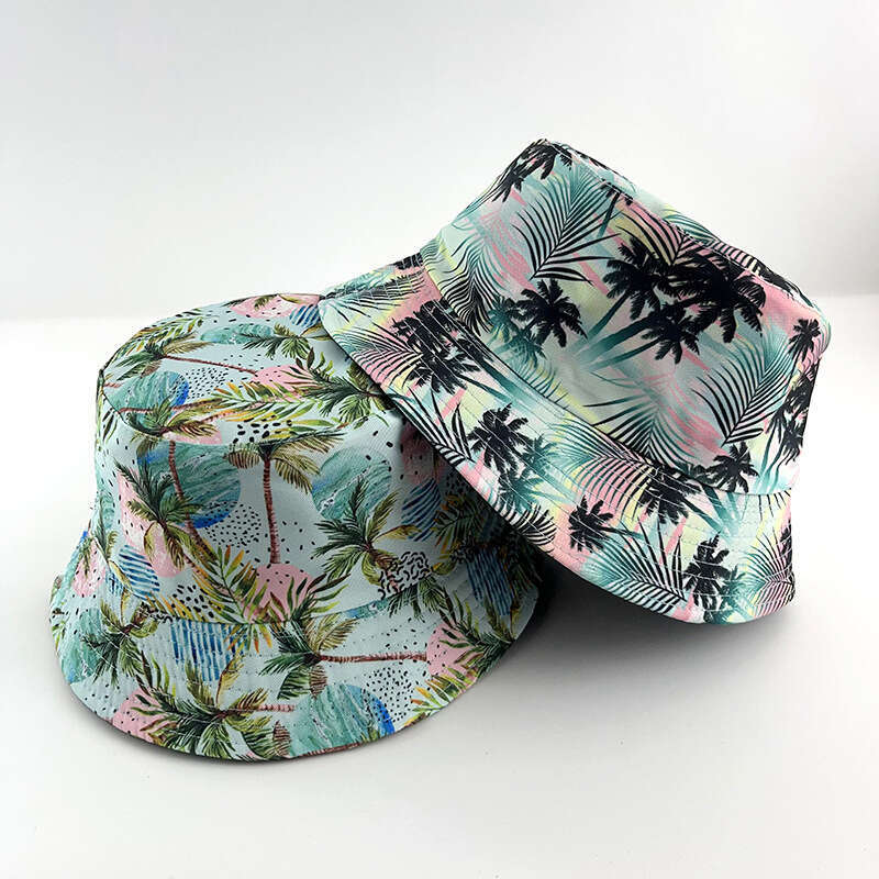 New Creative Printed Cartoon Pattern Fisherman's for Men and Women Summer Outdoor Leisure Sunshade Double sided Can Wear Basin Hat