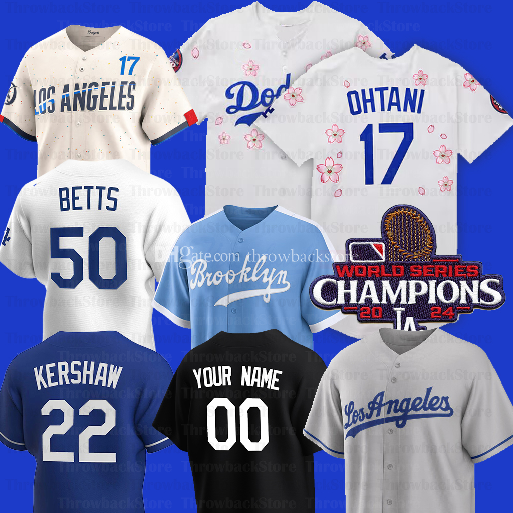 Shohei Ohtani Sakura Jersey Mookie Betts Freddie Freeman Roki Sasaki Yamamoto Snell Hernandez Valenzuela Robinson May Miller Kim Sewing Embroidery City Jerseys