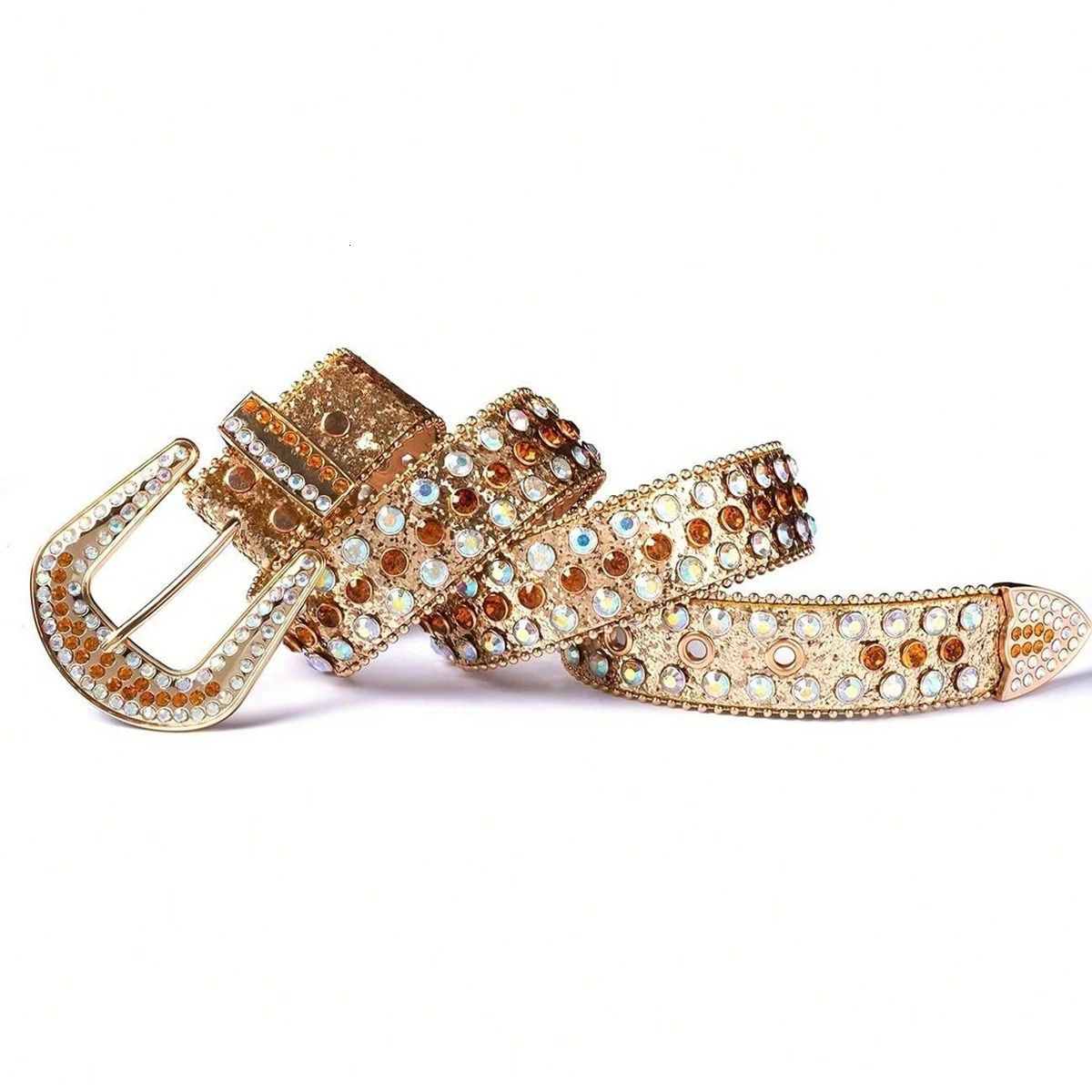1pc Sparkling Rhinestone Belt for Plus Size Women Men - Perfect for Western Cowgirl and Cowboy Outfits Dresses and Jeans 250312