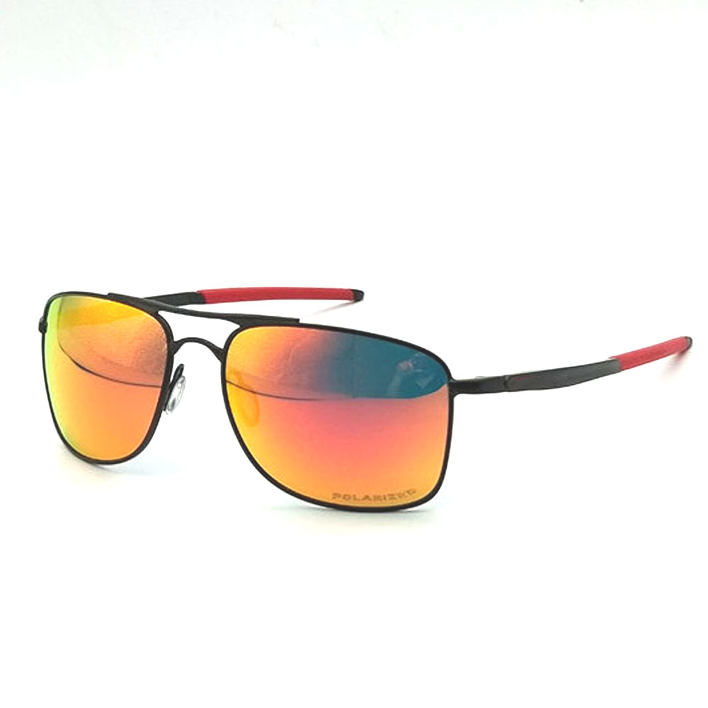 Gauge 8 Sunglasses Mens Designer OO4124 Metal Black Frames Glasses Ladys Fashion Fire Lens Eyewear 62mm Polarized