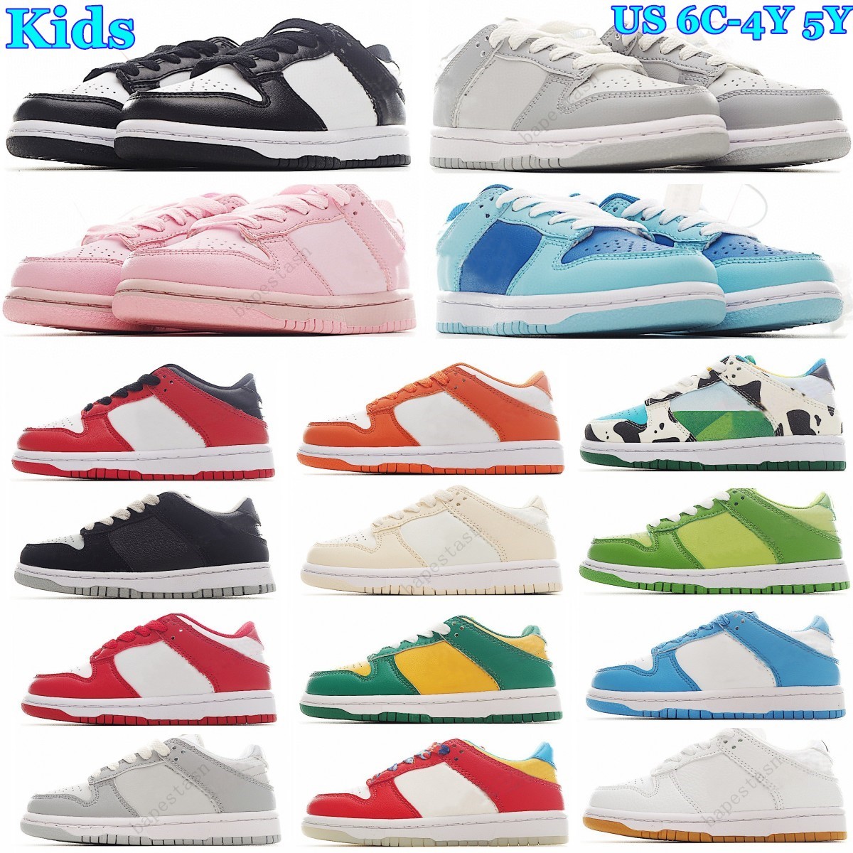 kids shoes low Toddler Sneakers youth baby orange Boys Girls Blue black white kid Designer shoe Childrens Triple Pink Trainers
