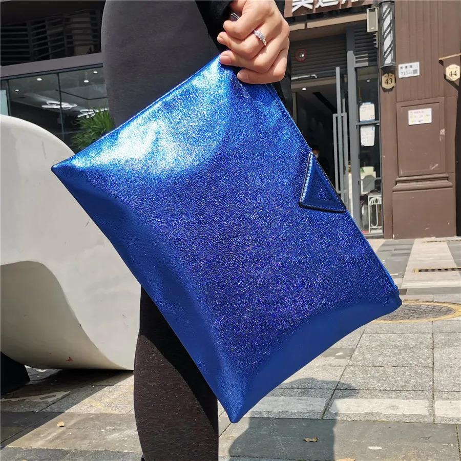 Women Day Clutches PU Leather lady Envelope Clutch Purse Ladies Hand Bags blue Handbag A4 briefcase pink 250311