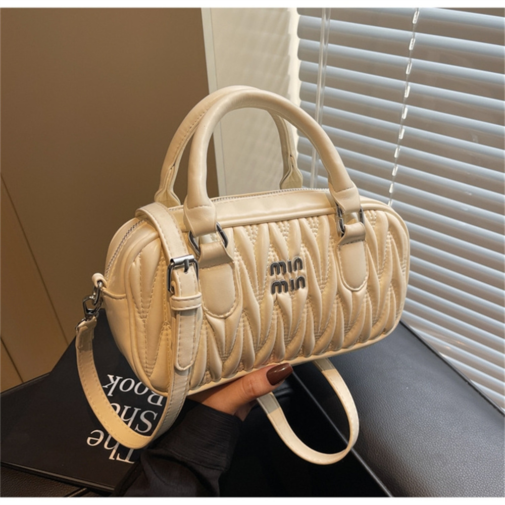 Designer Totes - Chic Wrinkled Square Handbag: Fashionable Women's hot Tote Bag, Small & Lightweight