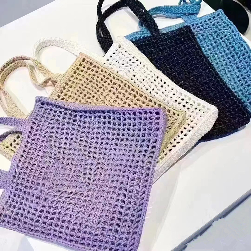 High quality Designer tote Shoulder Fashion Beach Bags classic woman summer weave white pink bag Crossbody Raffias bag famous big Handbags Lady wallet Purse large