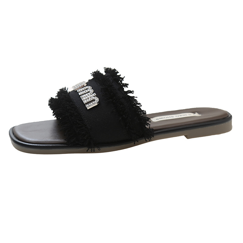 Free shipping slippers women sandals fashion casual comfortable black beige
