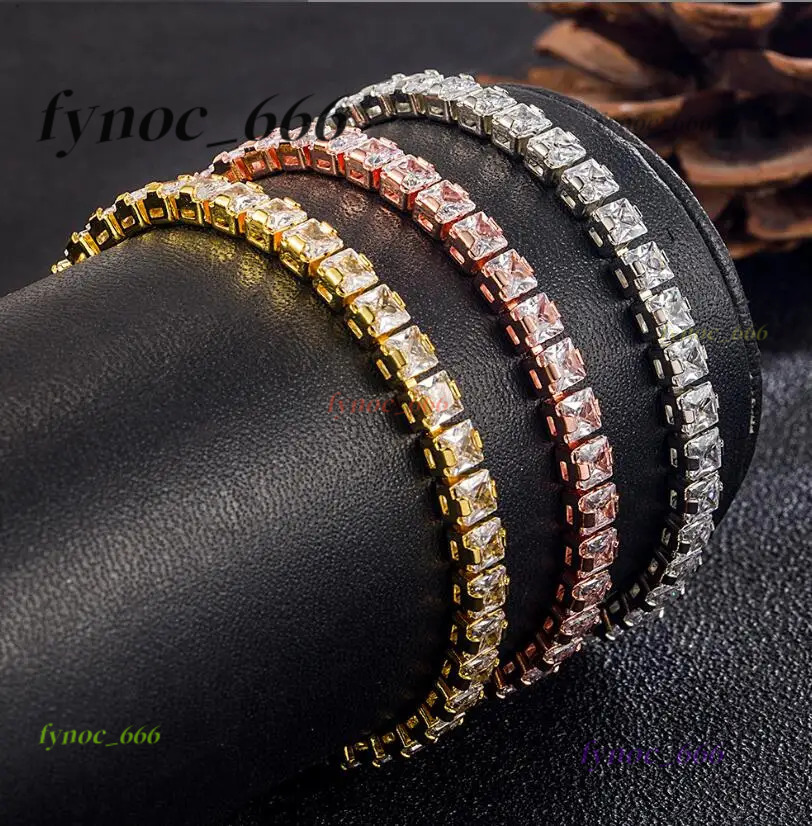 Real D Color Moissanite Tennis Bracelet For Women 2mm 3mm 4mm 5mm GRA Certified S925 Silver Lab Diamond Man Bracelet Plated 18K