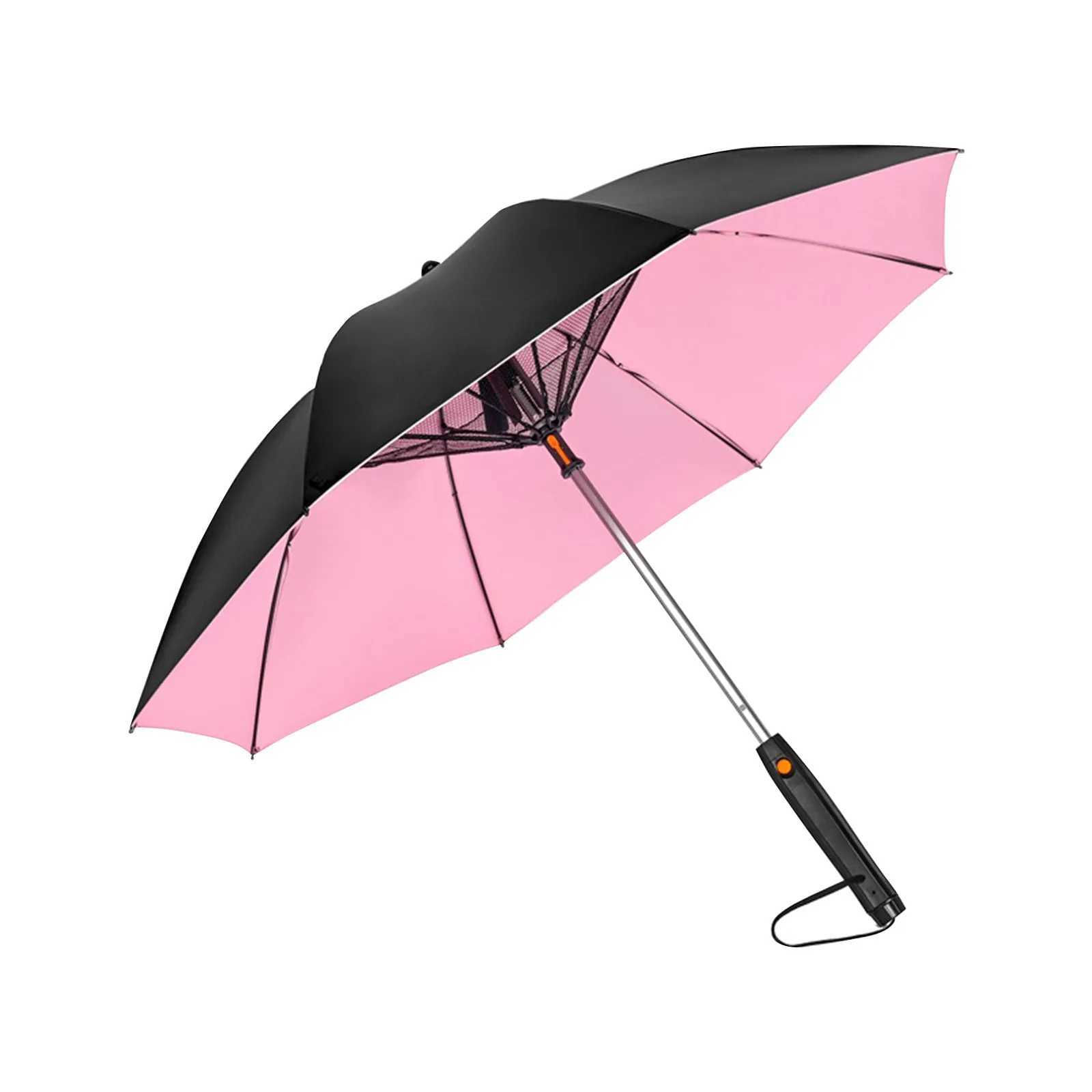 Umbrella With Fan And Mist Spray Uv Blocking Umbrella With Fan USB 2024 New Rechargeable Sun Umbrella Cool Umbrella With FanC250317