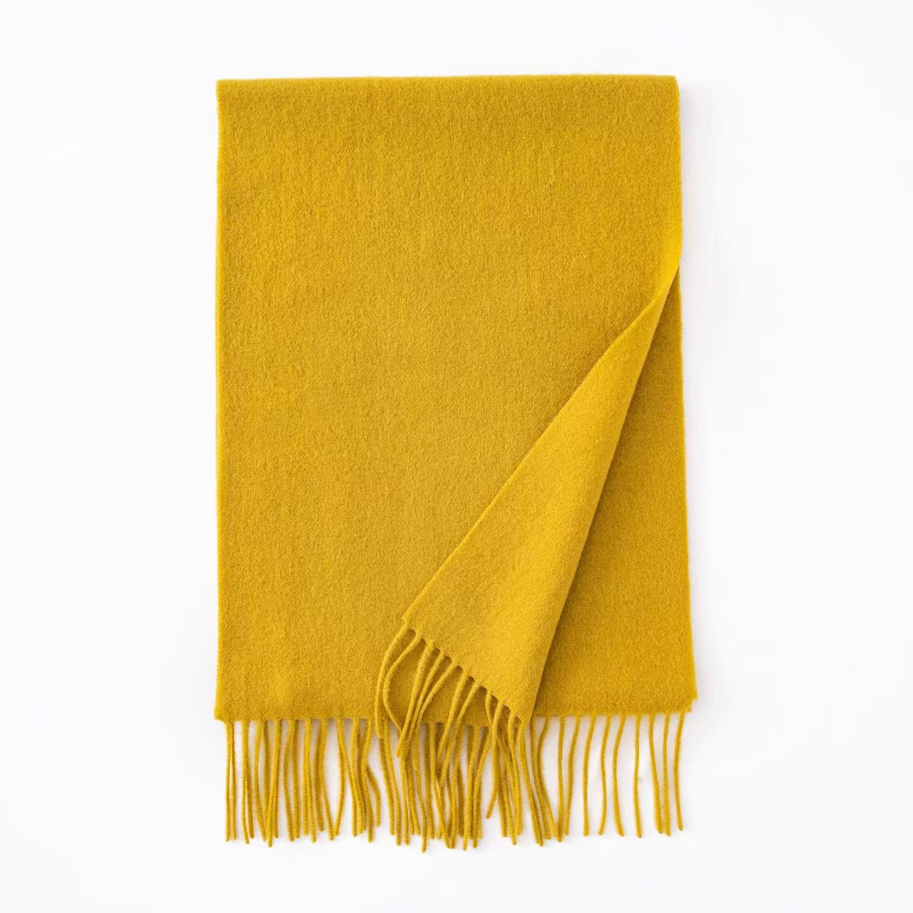 K150 100% pure cashmere scarf high-grade gray men's autumn and winter new Morandi color warm neck scarf dual-purpose