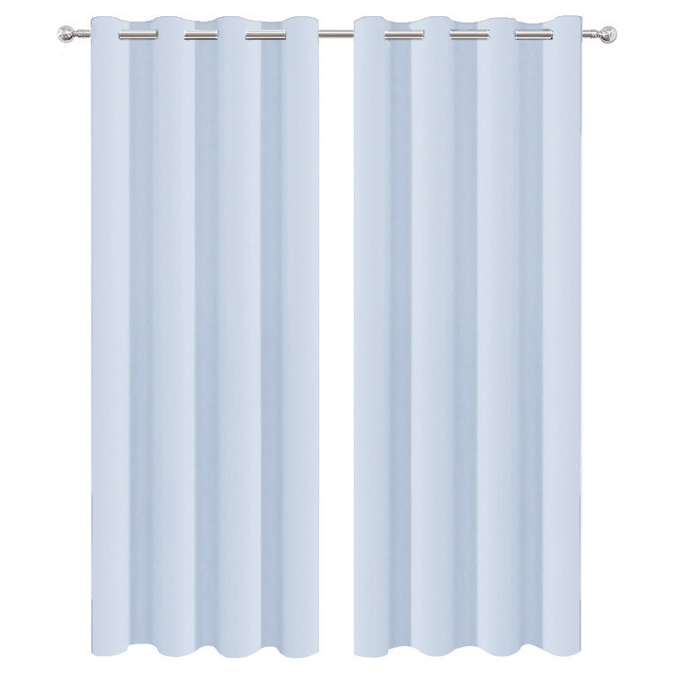 T0374 1pc 100% Blackout Curtain with Rod Pocket, Curtains for Living Room, Bedroom, Kitchen, Window Curtain, Drapes in Living Room