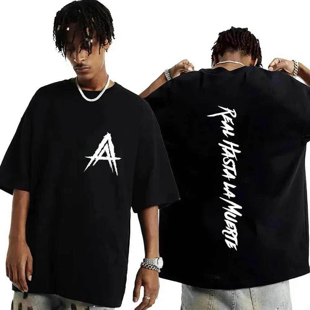 Mens Cool Womens Rap Singer Anuel AA T-shirt Extra Large Cotton Hip Hop Short Sleeve Graphic T-shirt Street Clothing T-shirt Trendy Clothing TopT25031