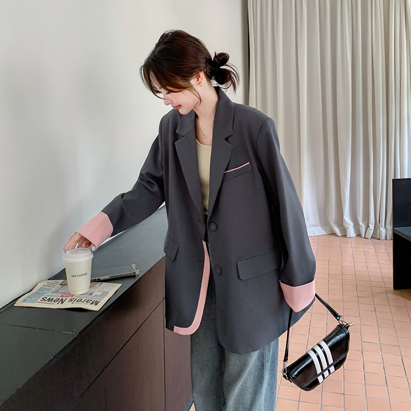 L3141Chic Ladies' Tailored Suit Jacket - Casual Yet Stylish for Everyday Wear