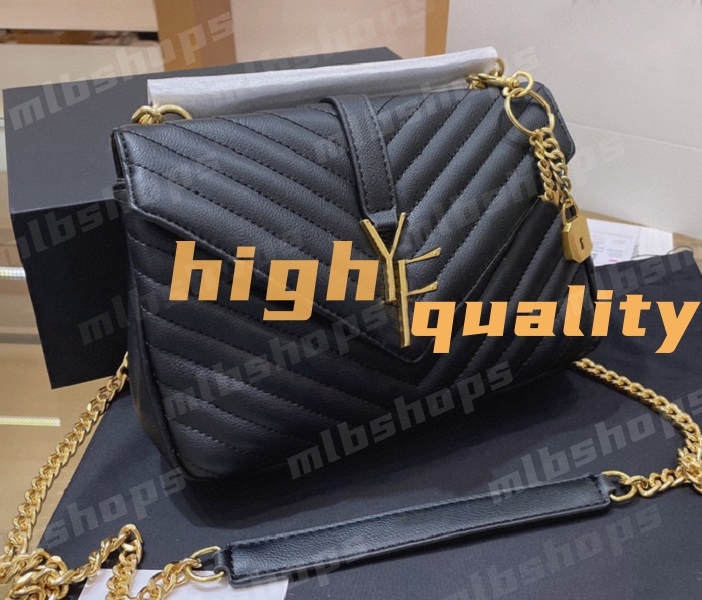 Cross body handbag luxury designer bag high quality Y fashion womens leather shoulder purse handbags ladies totes clutch chain bags with lock wallet dhgate bags