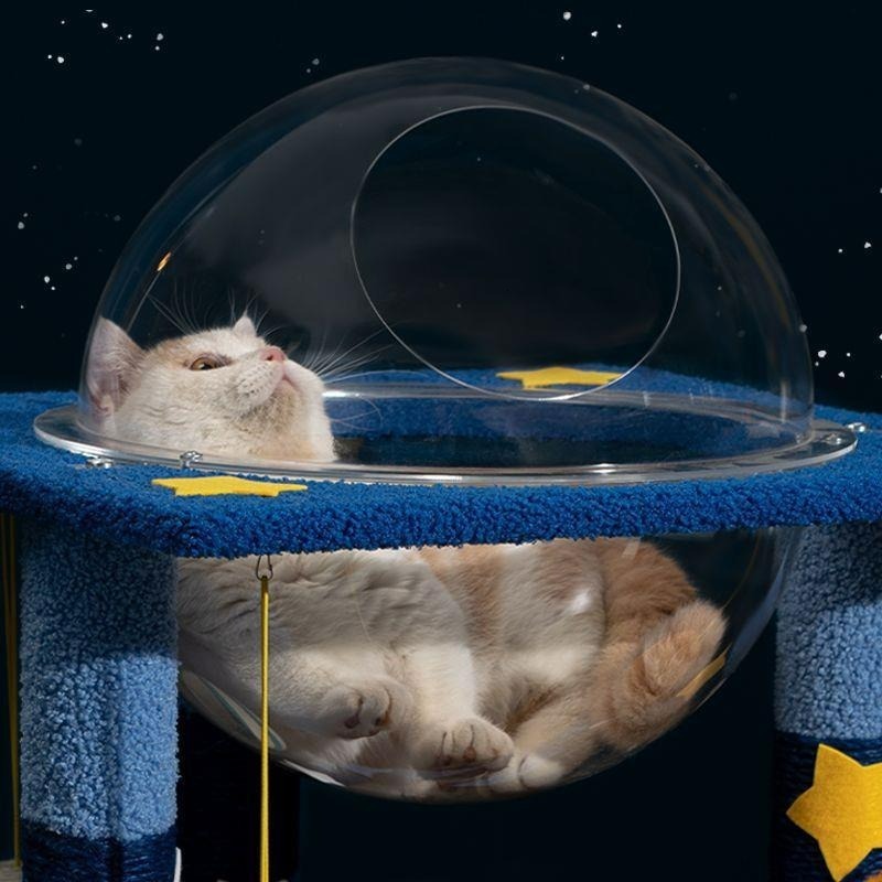 Stylish and trendy multi-level cat tree with scratching posts, condos and perches. It is scratch-resistant and suitable for all pets. - view 6