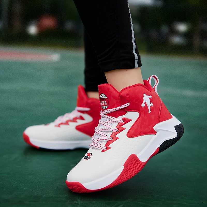 New Arrival Hot Sale Brand Kids Basketball Shoes Boys Sneakers Non-slip Child Trainer Basketball Shoes Outdoor Leather Children Sport Shoes T250317