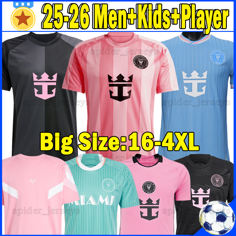 XXXL 4XL 24 25 26 MESSIS InTeR MiAmIs soccer jerseys 2025 2026 Player Version Long sleeve SUAREZ TAYLOR CAMPANA JORDI ALBA GOMEZ Football Shirts Men Women Kids kits