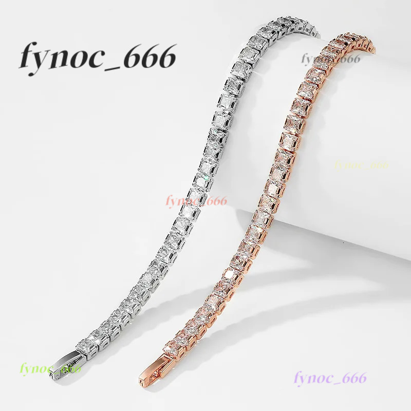 Princess Cut Moissanite Diamond Bangle Bracelet 100% Real 925 Sterling silver Wedding Bracelets For Women Men Engagement Jewelry
