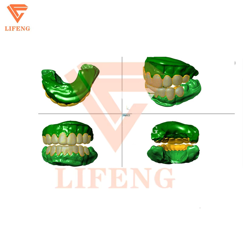 925 Sterling Sliver VVS Moissanite Grillz Iced Out Men Hip Hop Fine Jewelry Perm Cut Grillz Teeth Custom Diamond Dust Grillz