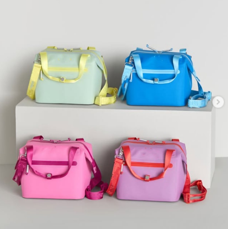 US Stock All Day Julienne Mini Soft Lunch Bag Box Recycled Polyester 12-Hour Coog Travel Cooler Bags Black Cream In Hand 0317Bag