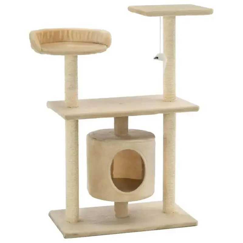 Cat Furniture Scratchers Hot Sale And High Quality Manufacturer Plush Cat Tree Large Climbing Frame Scratcher Components Wood Cat Tree House Tower