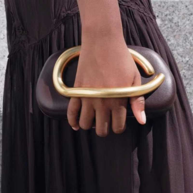 Handmade Gold Closure Box Clutch Women Evening Wedding Mini Female Wallets Party Cute Purse Bag Handbag Z250317