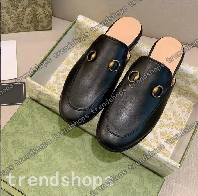 Designer Man Women Loafers Designer Slippers Mules Slides Fur Flats Moccasins Metal Chain Casual Shoe Lace Velvet Genuine Leather Dress Shoes Flat loafers 35-45 001