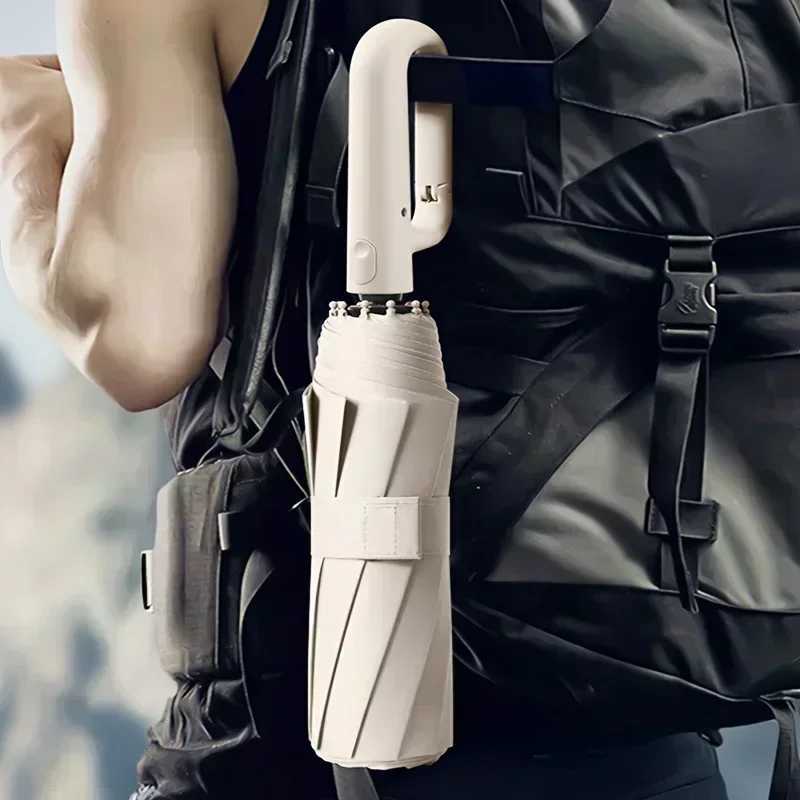 30 Bones Windproof Strong 105CM Reinforced Automatic Folding Umbrella for Men Large Buckle Handle Wind and Water ResistantC250317