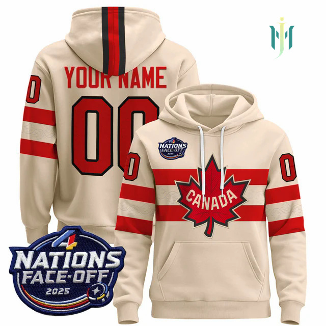 Canada Jersey 2025 4 Nations FaceOff hockey hoodie Jersey Sidney Crosby Nathan MacKinnon Cale Makar Mitch Marner Brayden Point Binningt