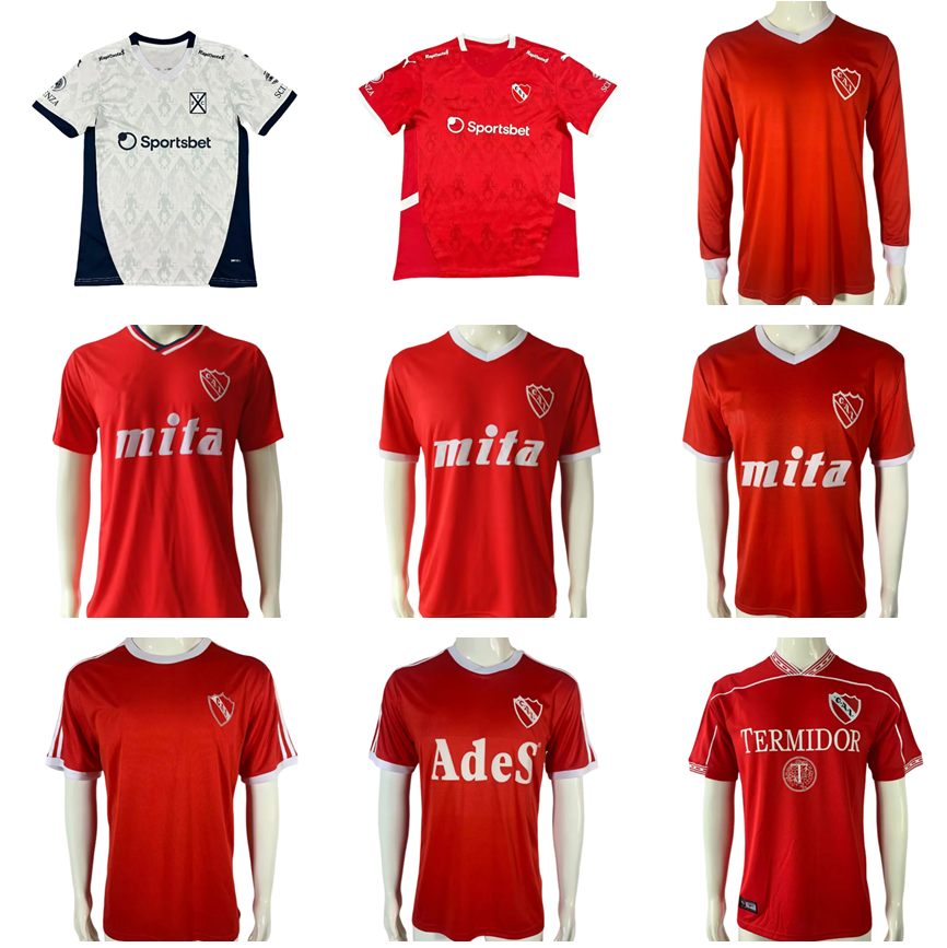 25 26 Independiente Soccer jerseys 1978 1982 1986 1988 1990 1994 1995 1999 2000 Retro California Independientes 2025 2026 Football Shirt Uniforms 82 85 86 88 89 90 94 95