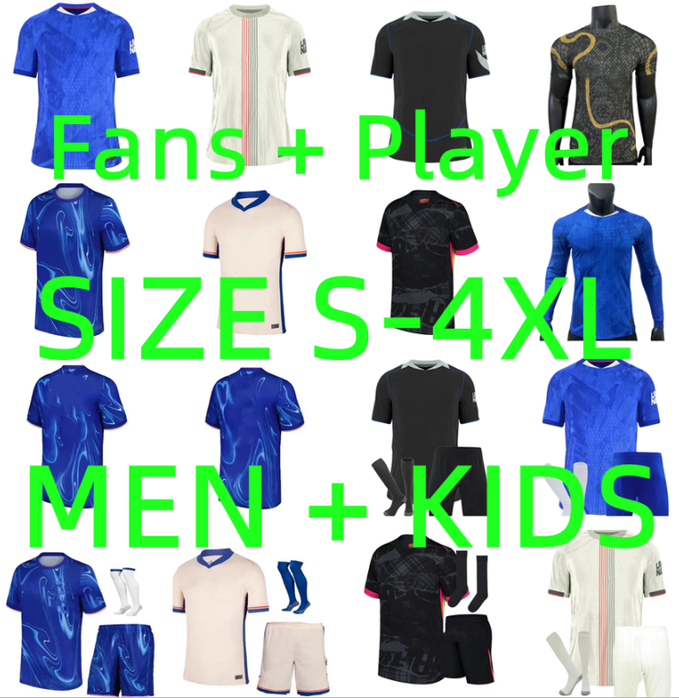 2024 2025 2026 Nkunku MADUEKE CFC soccer jersey 24 25 26 chelseas fc CAICEDO Enzo NETO SANCHO N.JACKSON PALMER Mudryk COLWILL football shirt men kids kit Player Version