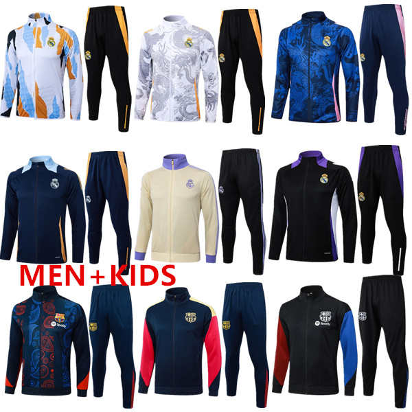 2024 2025 2026 VINI JR BELLINGHAM Madrids tracksuit training suit 24/25/26 LAMINE YAMAL Long Sleeves men kids football jacket chandal futbol jacket