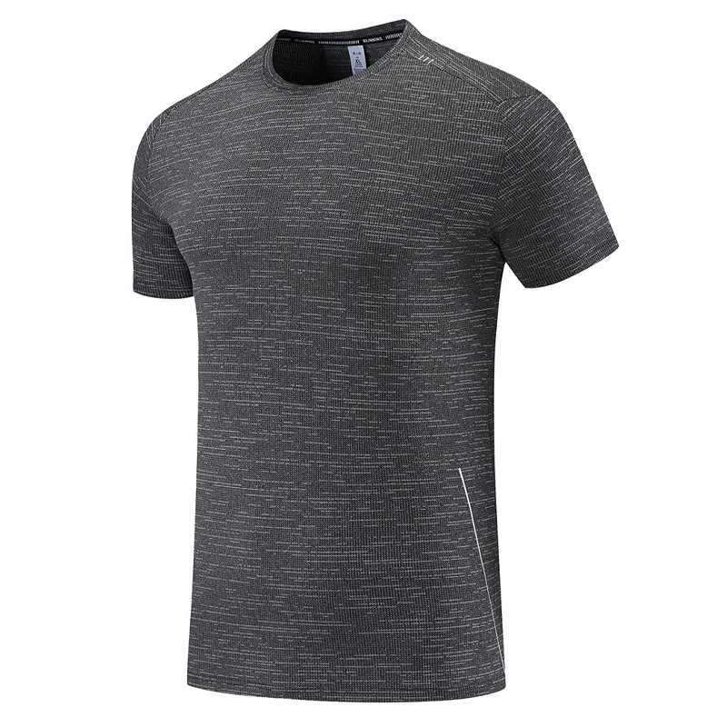 Sports mens short sleeved running Traning fashion T-shirt mens fitness compression T-shirt reflective O-neck new shirt W250317