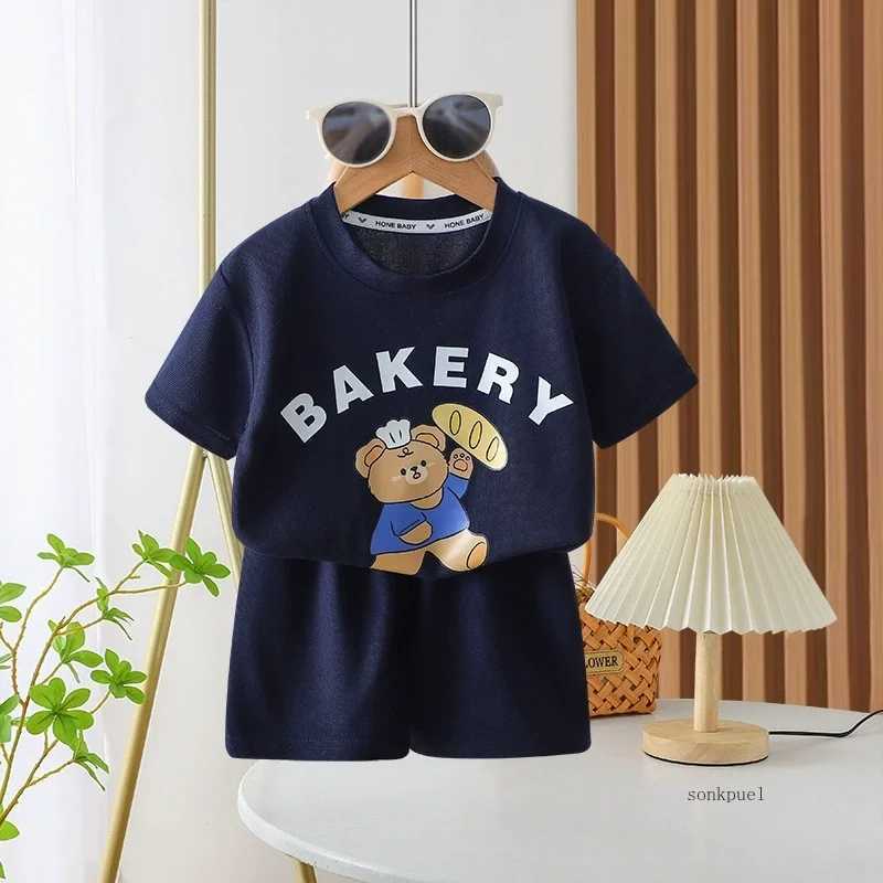 2Pcs Children Tshirt Shorts Sets Baby Summer Clothes Boy Girl Fashion Short Sleeve Pants Suit Leisure Outfits Kids Costume W250317