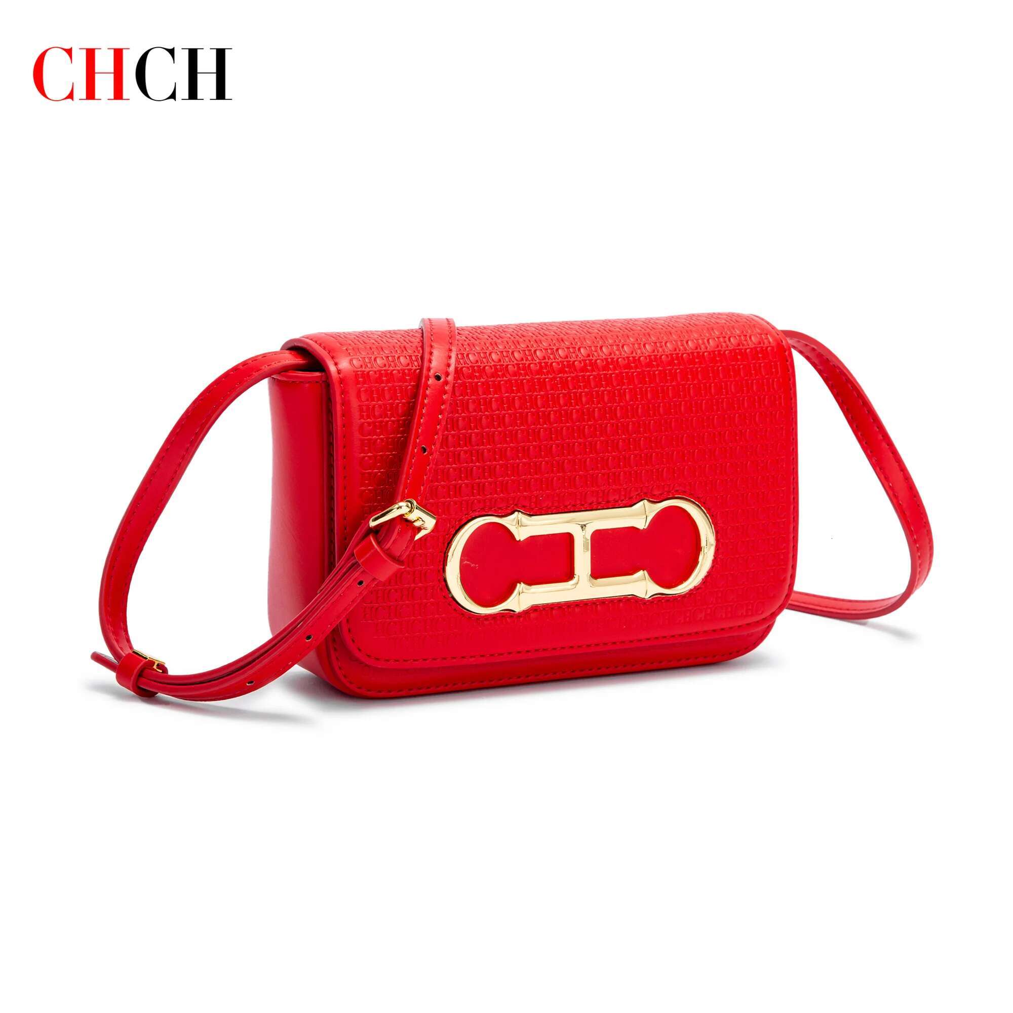 CHCH Women's Crossbody 2025 New Flip Saddle Simple Commuter Small Square Bag