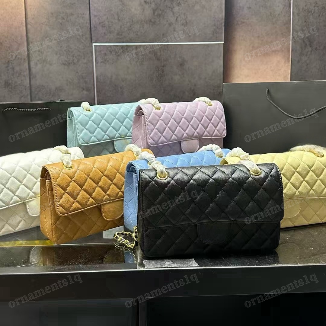 Designer Crossbody bag Handbag with Chain Strap Womens Caviar Leather Bag High Quality Casual Small Bag Cross Body Bag Chain Shoulder bag 25*16cm