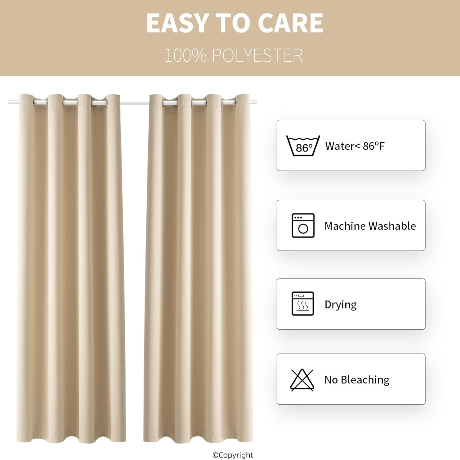 C349 Anti-mildew and waterproof high-precision outdoor curtain finished product single row perforated pavilion garden sunshade windproof