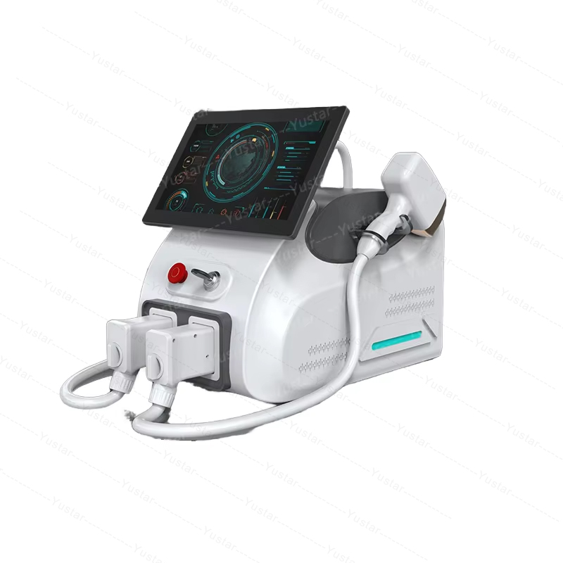 808 Laser Hair Removal Machine 2 in 1 Tattoo Removal instrument 808nm Diode Laser Ice 808nm Lazer Laser Diodo Depilacion Titanium Medical beauty equip