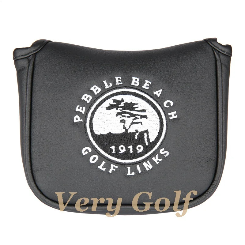 USA Pebble Beach Golf Square Mallet Putter Head Cover for Center Shaft Putters 250314
