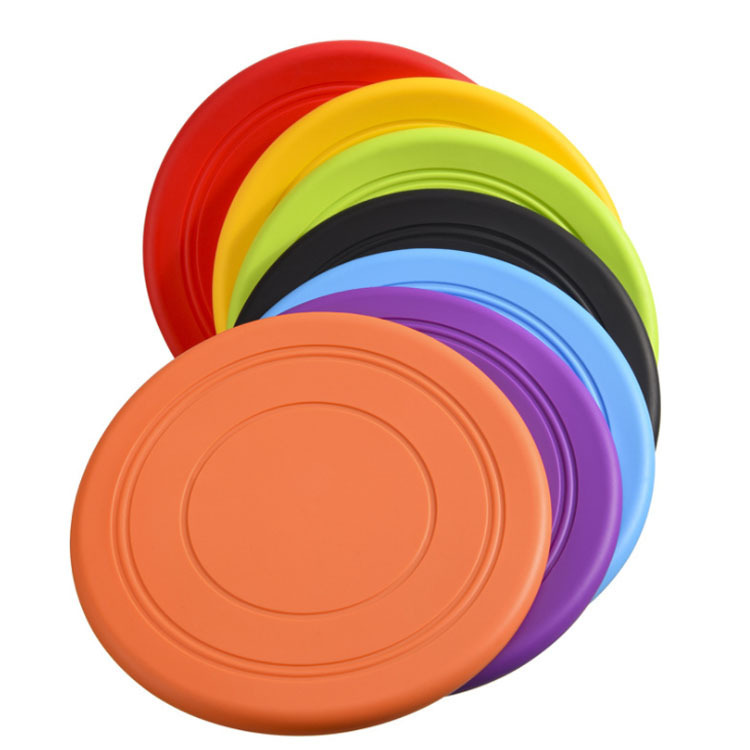 Kids Flying Disc Toy Outdoor Playing Lawn Game Disk Flyer for Kindergarten Teaching Soft Silicone Colorful Frisbee