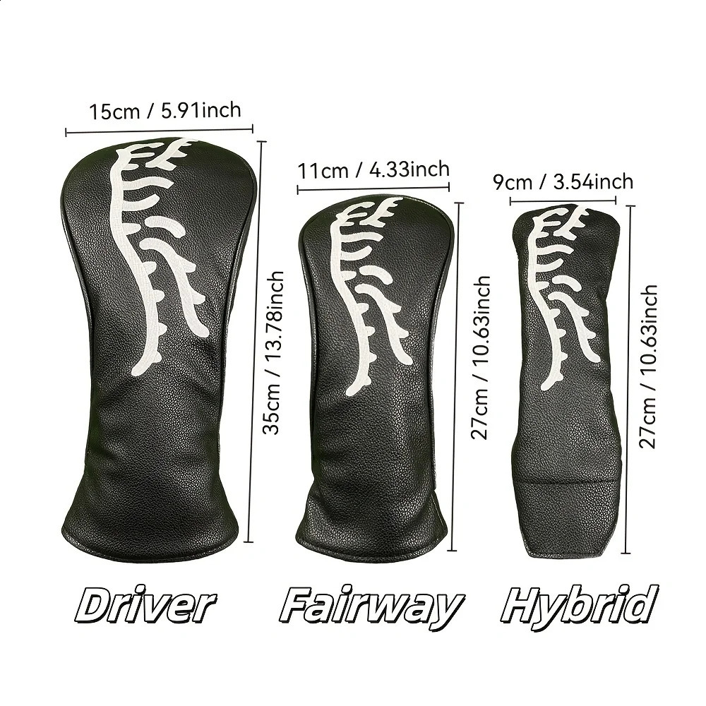Abstract Tiger Golf Club Head Cover Durable Waterproof Safe Accessory Protective Providing the Pro 250314