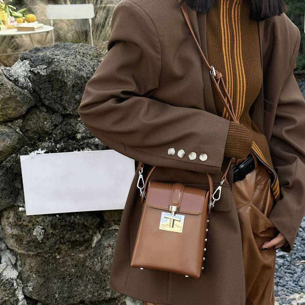 Women's Bags Designer Woman Genuine Leather Shoulder Phone Purses Minit Tote Crossbody Messenger Saddle Bags