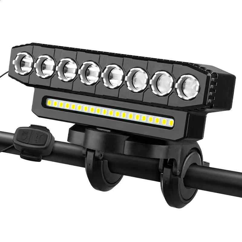 USB charging MTB headlights LED bike lights waterproof horns 250314 - view 7