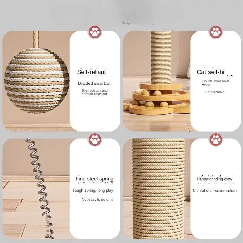 Strong Mesh Vertical Cat Scratcher - Safe for Pets & Enhanced Stability from Manufacturer Direct Supply - view 5